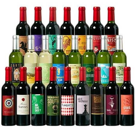 ワインボトル2本 Amazon.co.jp: ワイン 世界のワイン ハーフボトル 24本×375ml 赤